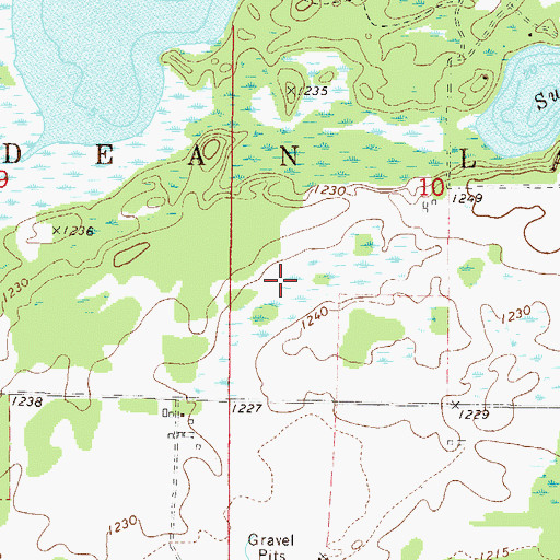 Topographic Map of Unorganized Territory of Second Assessment, MN