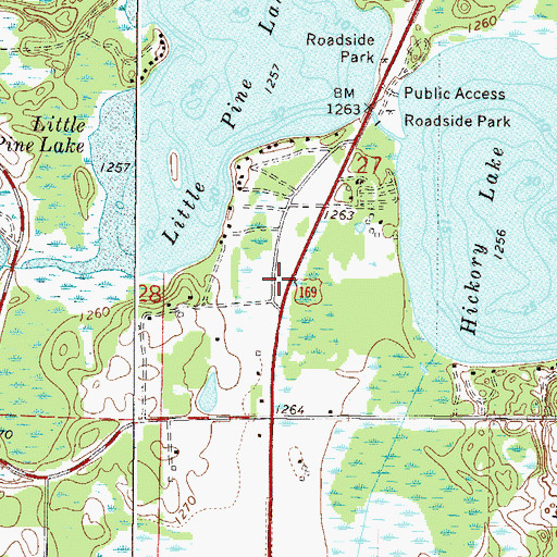 Topographic Map of Big K Campground, MN