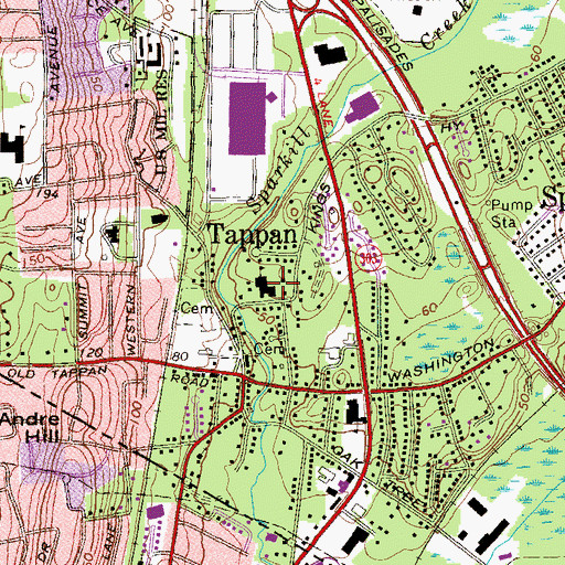 Topographic Map of Our Lady of the Sacred Heart Church, NY