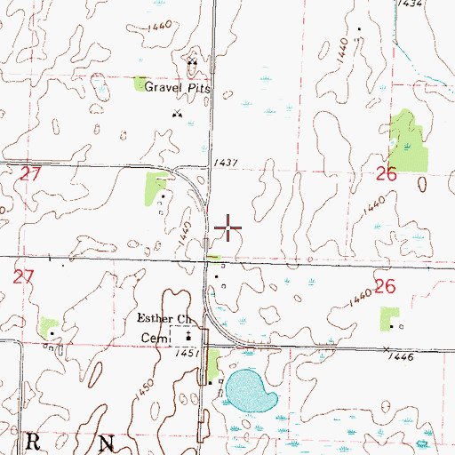 Topographic Map of Essex Post Office (historical), MN