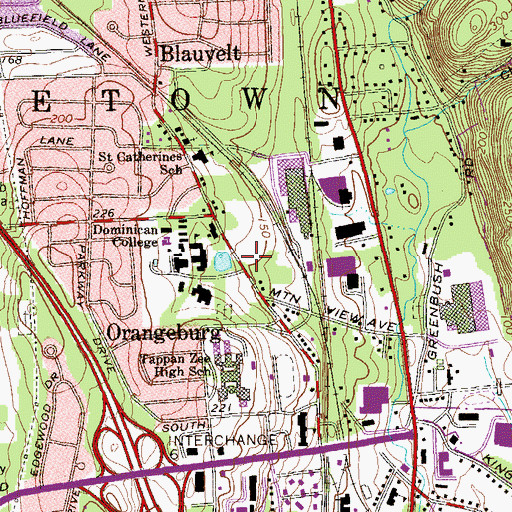Topographic Map of Granito Center, NY