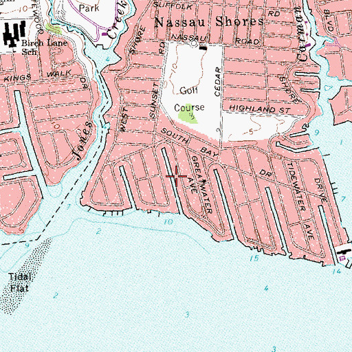 Topographic Map of Canal 9, NY