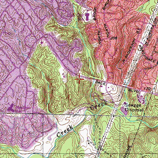Topographic Map of Dale City Volunteer Fire Department Station 10, VA