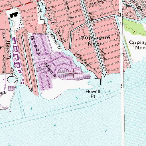 Topographic Map of Gateway Lagoon, NY