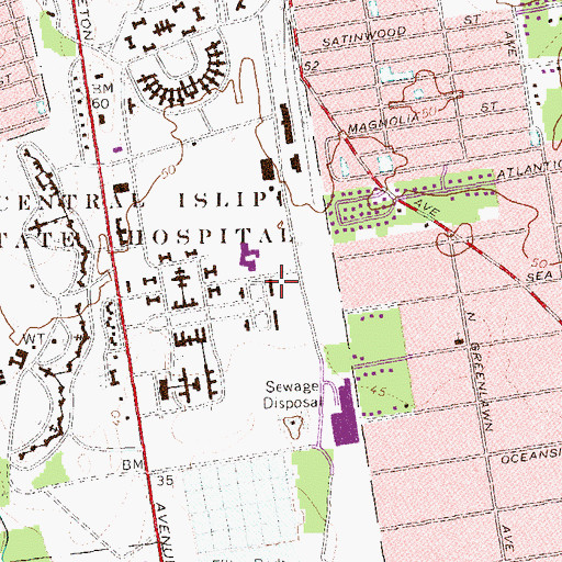 Topographic Map of Ambassador Hall, NY