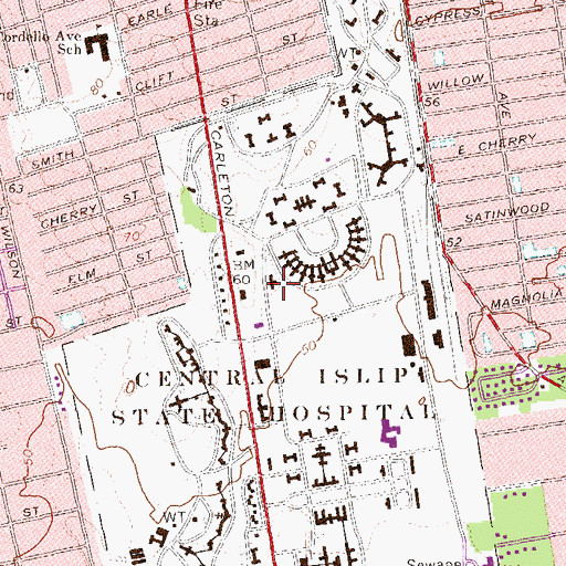 Topographic Map of Bauhaus, NY