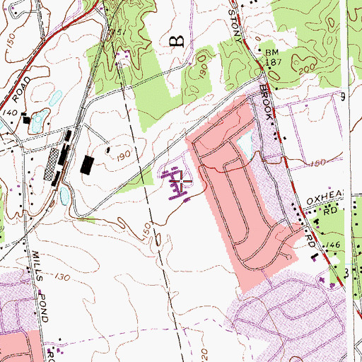Topographic Map of W S Mount Elementary School, NY