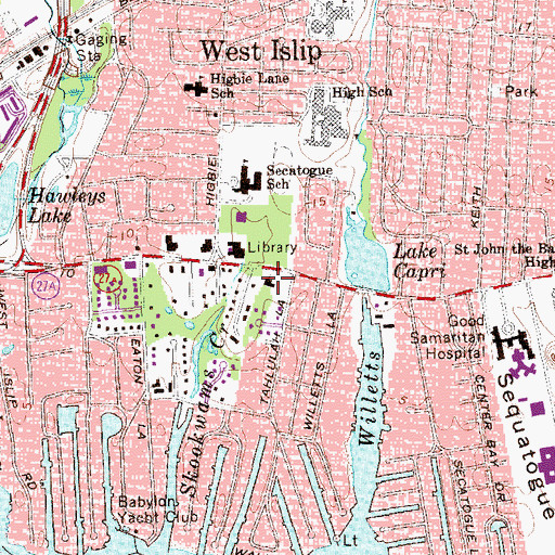 Topographic Map of Church of Christ, NY