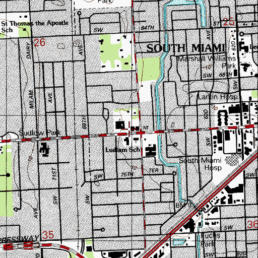 Topographic Map of University Christian Children's Center, FL