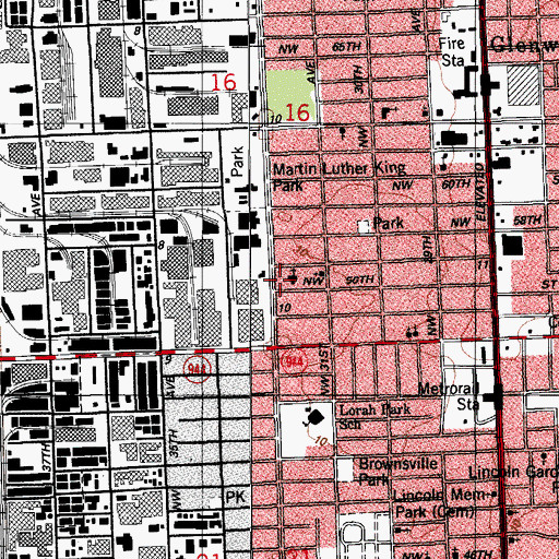 Topographic Map of Sesame Street Child Care Center, FL