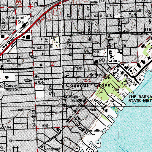 Topographic Map of Saint Alban's Christian Church Annex, FL