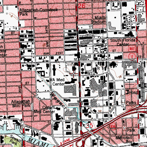 Topographic Map of Porta Kiosk Library, FL