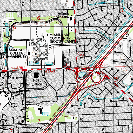 Topographic Map of Riverside Baptist Child Development Center, FL