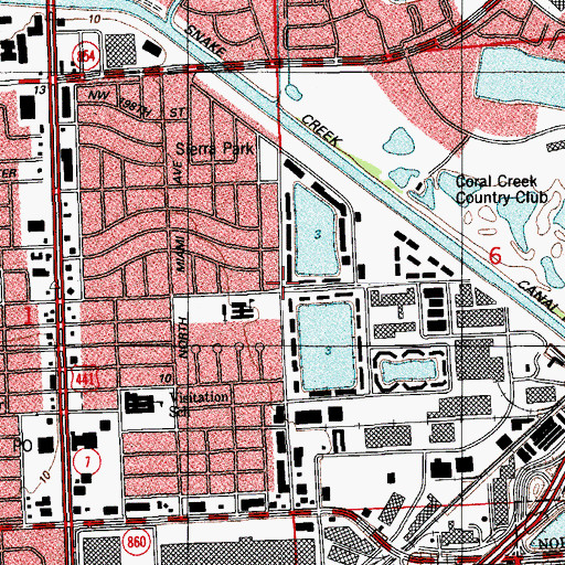 Topographic Map of Miami Gardens Infant and Preschool, FL