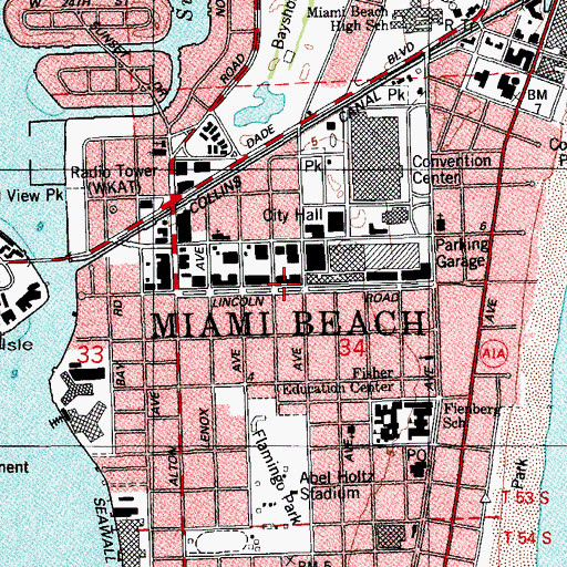 Topographic Map of Colony Theatre, FL