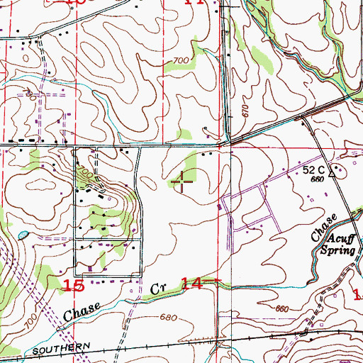 Topographic Map of Scruggs Cemetery, AL