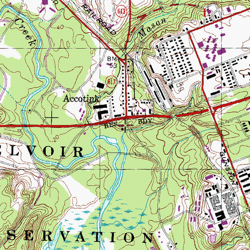 Topographic Map of Eleanor U Kennedy Shelter, VA