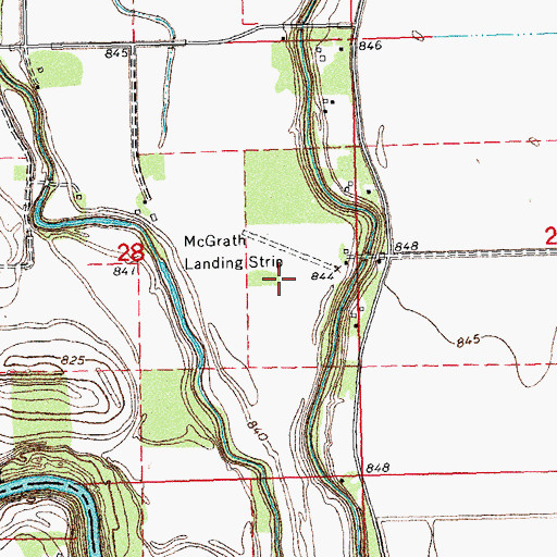 Topographic Map of Pioneer Cemetery, MN