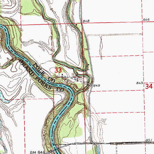 Topographic Map of Wig Post Office (historical), MN