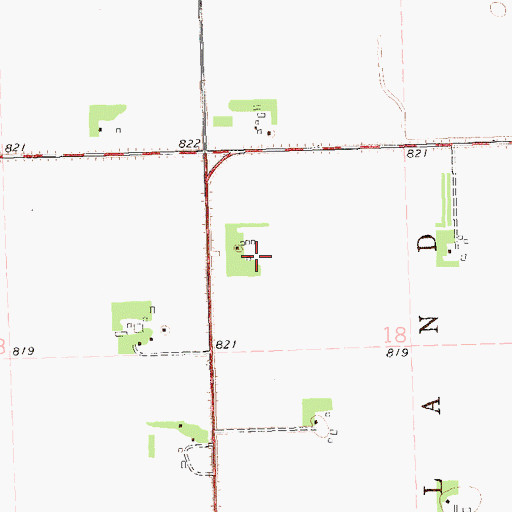 Topographic Map of Northland Post Office (historical), MN