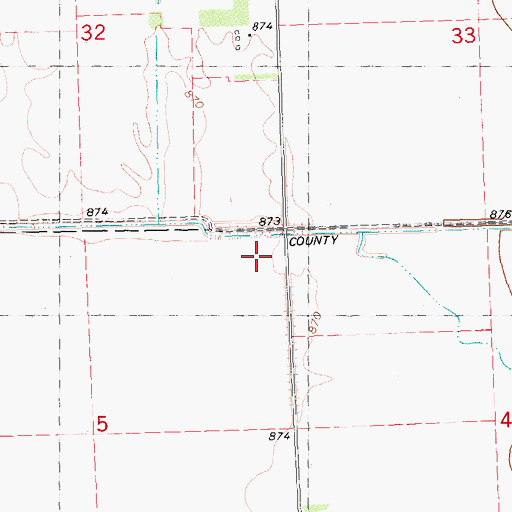 Topographic Map of Buffington Post Office (historical), MN