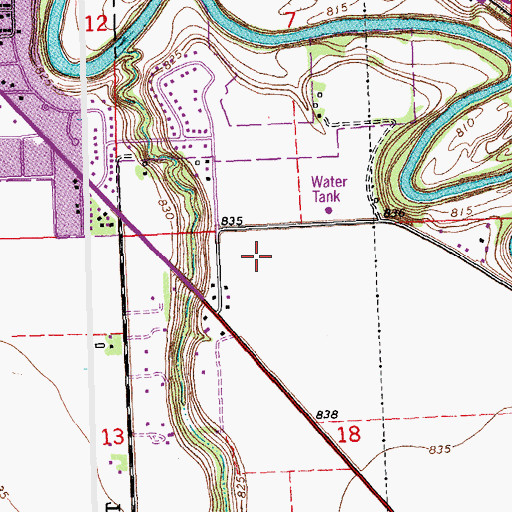 Topographic Map of South Point Elementary School, MN