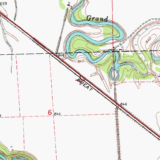 Topographic Map of Original Site of Fisher's Landing Historical Marker, MN