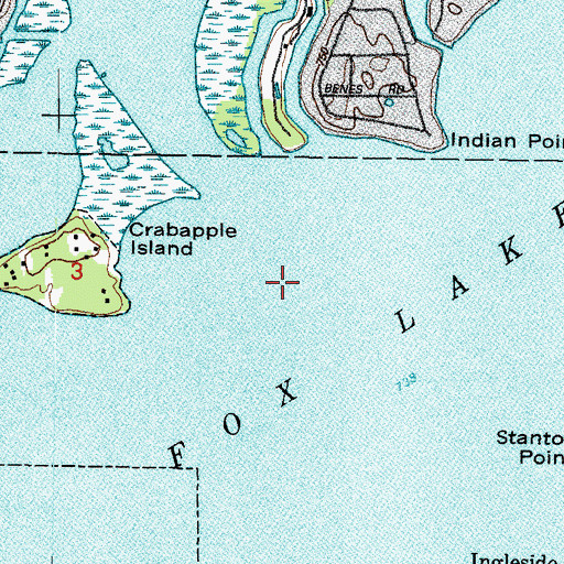 Topographic Map of Nippersink Lake, IL