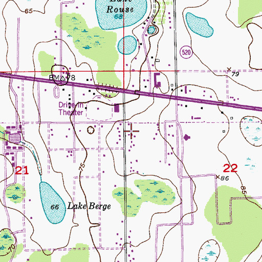 Topographic Map of Alafaya, FL