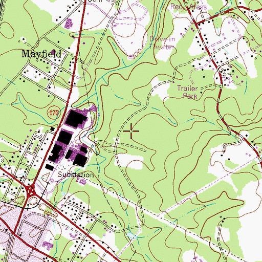 Topographic Map of Arundel Crossing East Industrial Park, MD