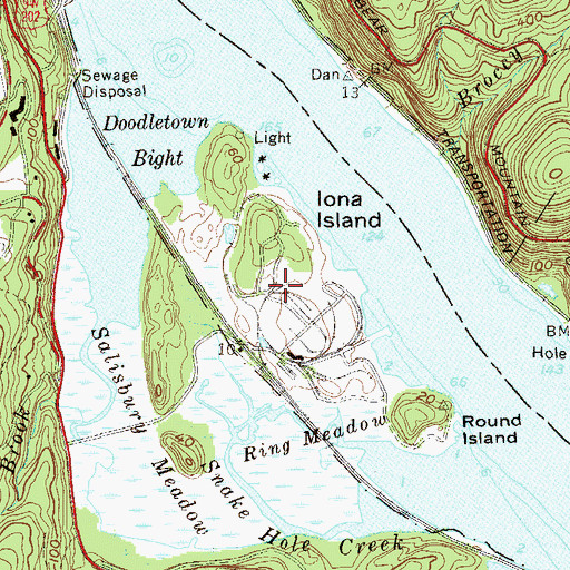 Topographic Map of Naval Ammunition Depot Iona Island (historical), NY
