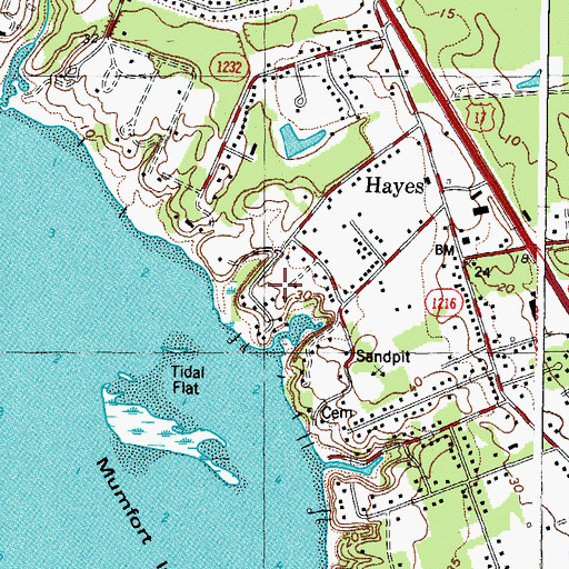 Topographic Map of Harbor Hills, VA
