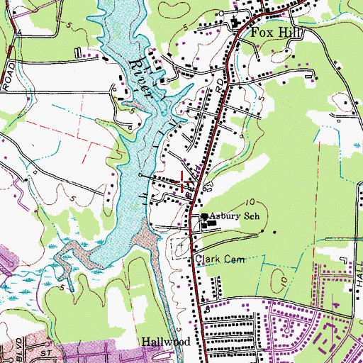 Topographic Map of Clarkdale, VA