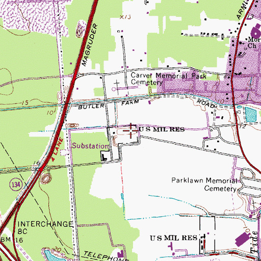 Topographic Map of Nike Site N-93L (historical), VA