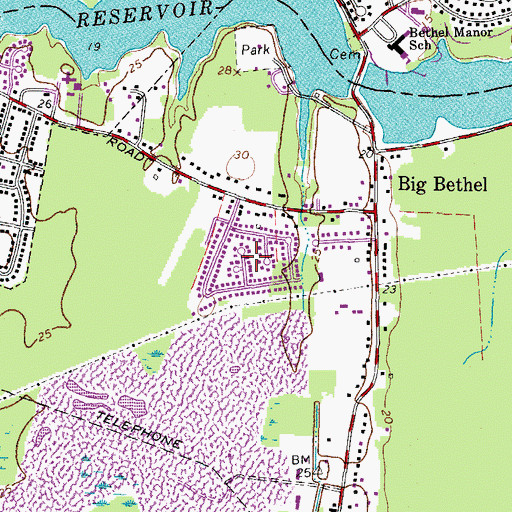 Topographic Map of Newgate Village, VA
