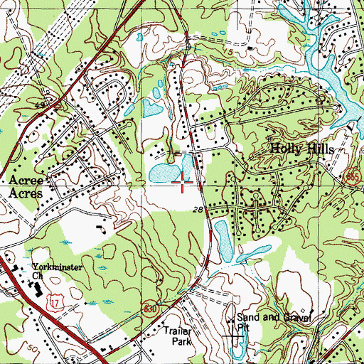Topographic Map of Wolf Trap Park, VA