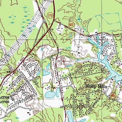 Topographic Map of Chisman Creek Park, VA