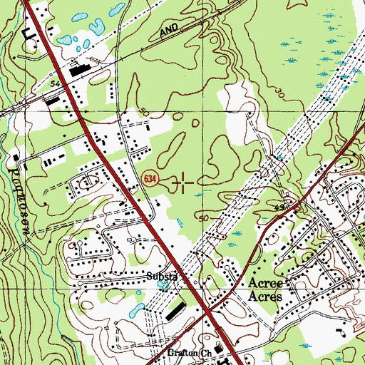 Topographic Map of Victory Industrial Park, VA