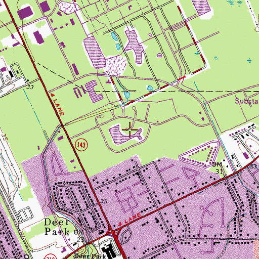 Topographic Map of Bernard Village, VA