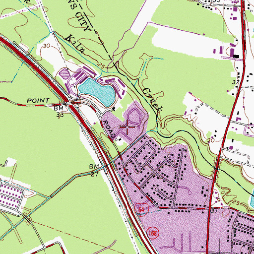 Topographic Map of Willow Green, VA