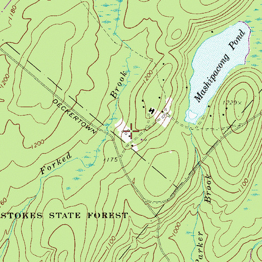 Topographic Map of Life Magazine Camp (historical), NJ