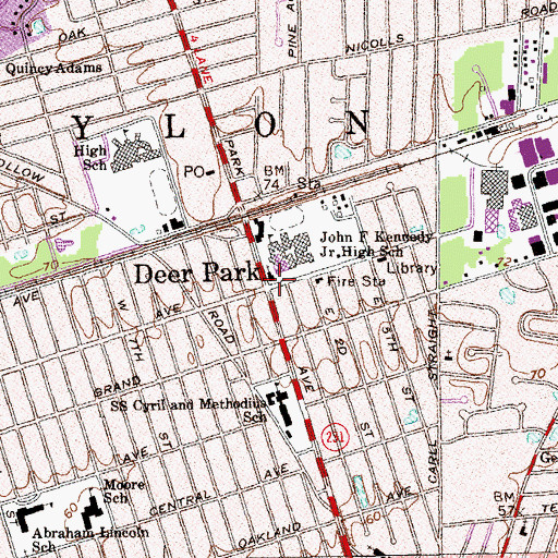 Topographic Map of Union Chapel (historical), NY