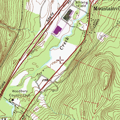 Topographic Map of Houghton Farm (historical), NY