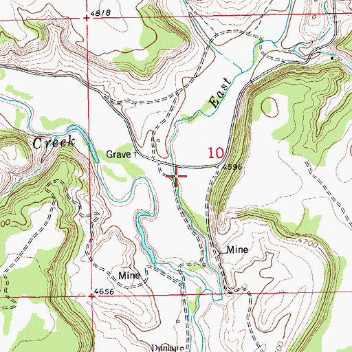 Topographic Map of Carrizo Canyon, CO