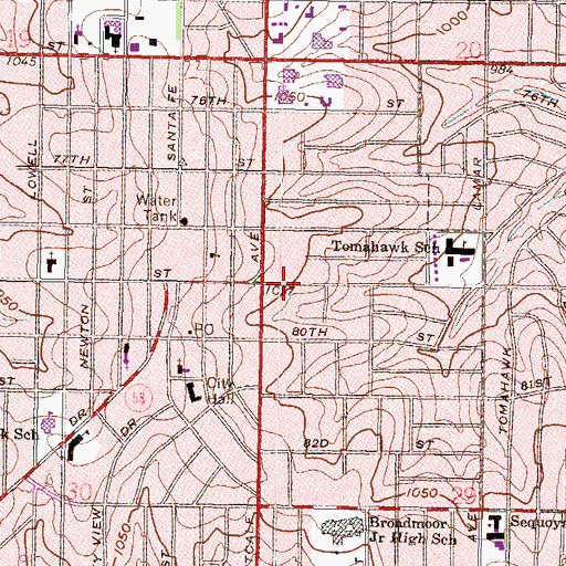 Topographic Map of Overland Pet Clinic, KS