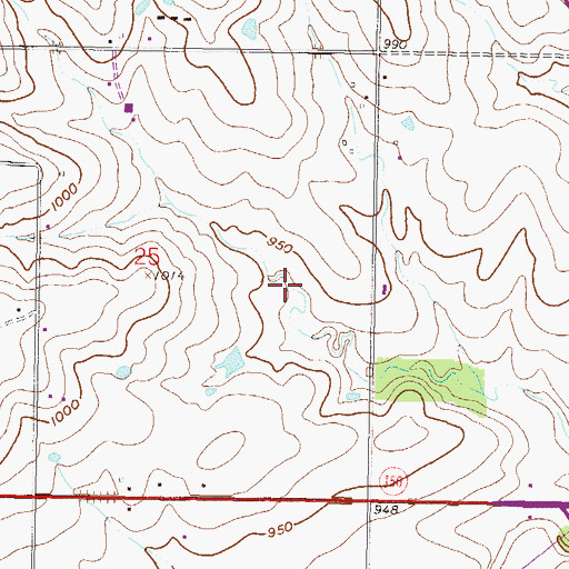 Topographic Map of Windham Creek Park, KS