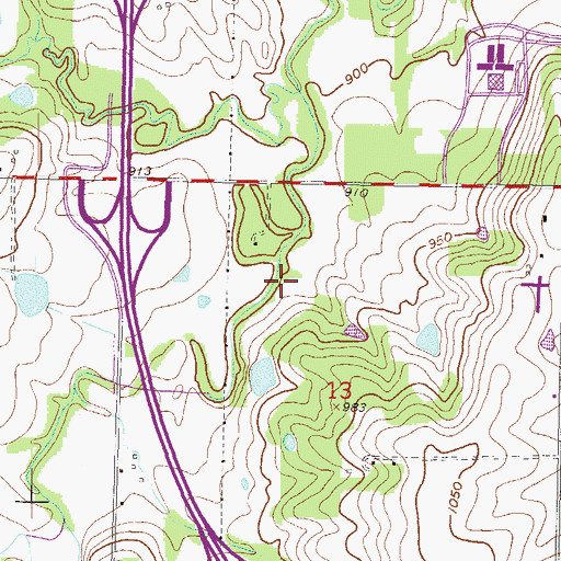 Topographic Map of Shannon Valley Park, KS