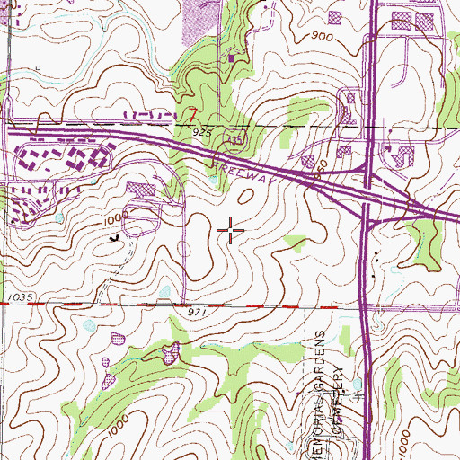 Topographic Map of Molamphy Park, KS