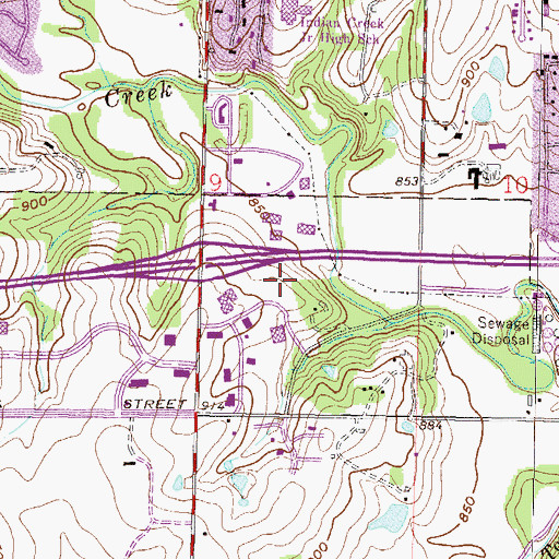 Topographic Map of Ottawa University - Kansas City Campus, KS