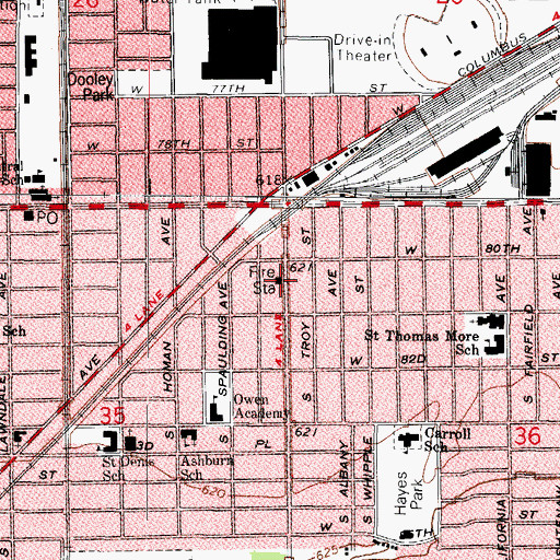 Topographic Map of Chicago Engine Company 15, IL